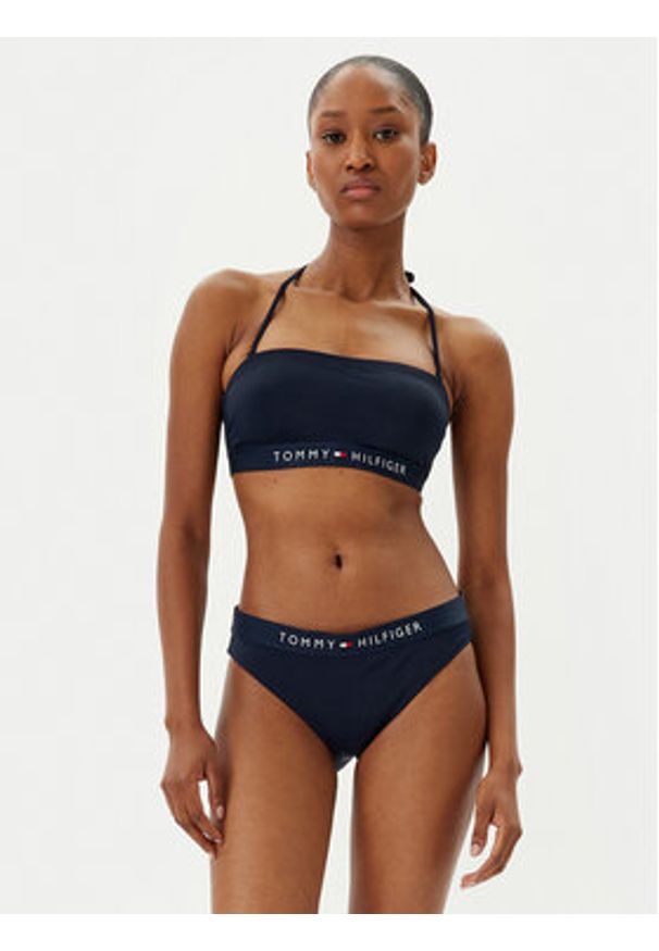 TOMMY HILFIGER - Tommy Hilfiger Góra od bikini UW0UW04136 Granatowy. Kolor: niebieski. Materiał: syntetyk