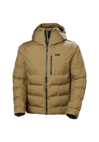 Kurtka puchowa Helly Hansen Kvitfjell. Kolor: brązowy, beżowy, wielokolorowy. Materiał: puch. Sezon: zima. Sport: narciarstwo #1