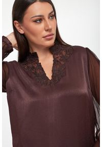 Twinset Milano - Bluzka damska z wiskozowej krepy TWINSET. Materiał: wiskoza #2