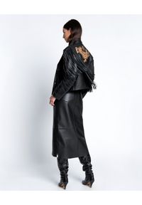 ONETEASPOON - Skórzana kurtka z frędzlami Lola. Kolor: czarny. Materiał: skóra #10