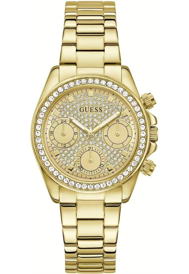 Zegarek Guess Zegarek damski Guess GW1037L2 CYRKONIE złoty. Kolor: złoty