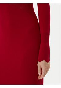 TwinSet - TWINSET Sukienka dzianinowa 252TP3040 Czerwony Slim Fit. Kolor: czerwony. Materiał: syntetyk