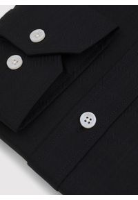 Pako Lorente - PAKO LORENTE – Czarna bawełniana koszula męska. Kolor: czarny, zielony. Materiał: bawełna. Długość rękawa: długi rękaw. Długość: długie. Wzór: gładki #2