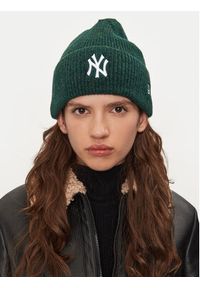 New Era Czapka New York Yankees Wide Cuff Knit Beanie 60580768 Zielony. Kolor: zielony. Materiał: materiał, poliester