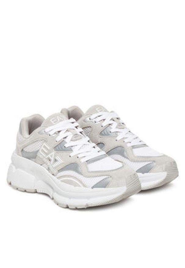 EA7 Emporio Armani Sneakersy X8X237 XK425 MZ203 Szary. Kolor: szary. Materiał: materiał