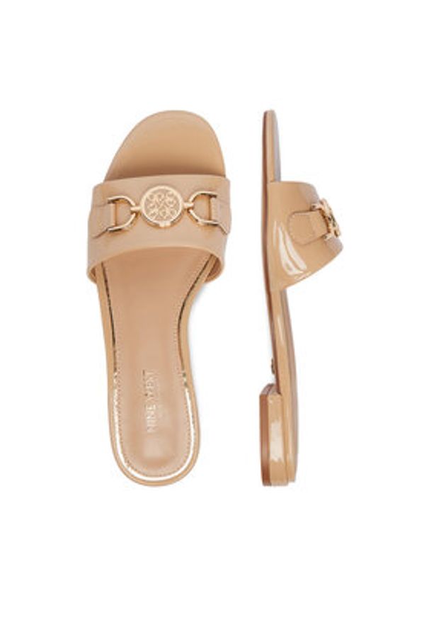 Nine West Klapki CEO-LS6445-01 Beżowy. Kolor: beżowy. Materiał: materiał