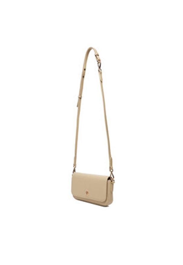 TOMMY HILFIGER - Tommy Hilfiger Torebka Th Icon Conv AW0AW17677 Beżowy. Kolor: beżowy. Materiał: skórzane