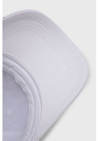 Kappa czapka bawełniana kolor biały z aplikacją. Kolor: biały. Materiał: bawełna. Wzór: aplikacja #2