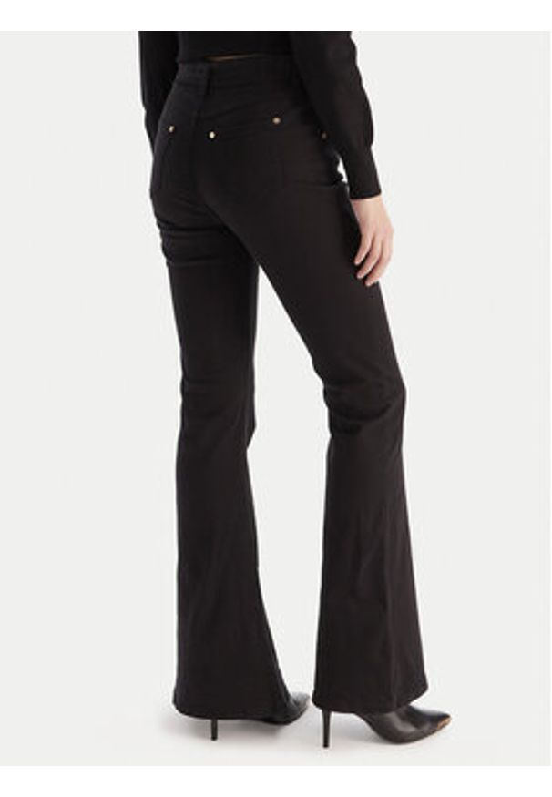 Gaudi Jeansy 521BD25005 Czarny Flare Fit. Kolor: czarny