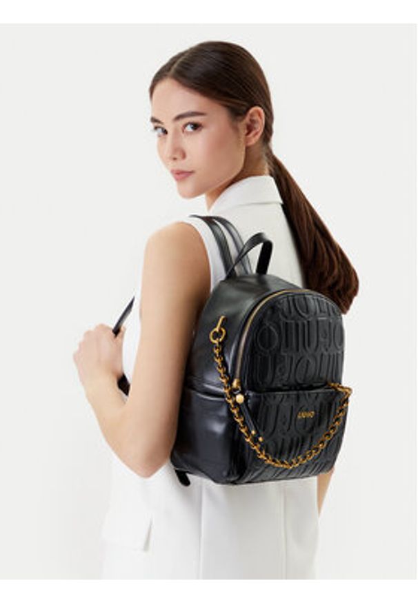 Liu Jo Plecak Ecs M Backpack AA5196 E0538 Czarny. Kolor: czarny. Materiał: skóra