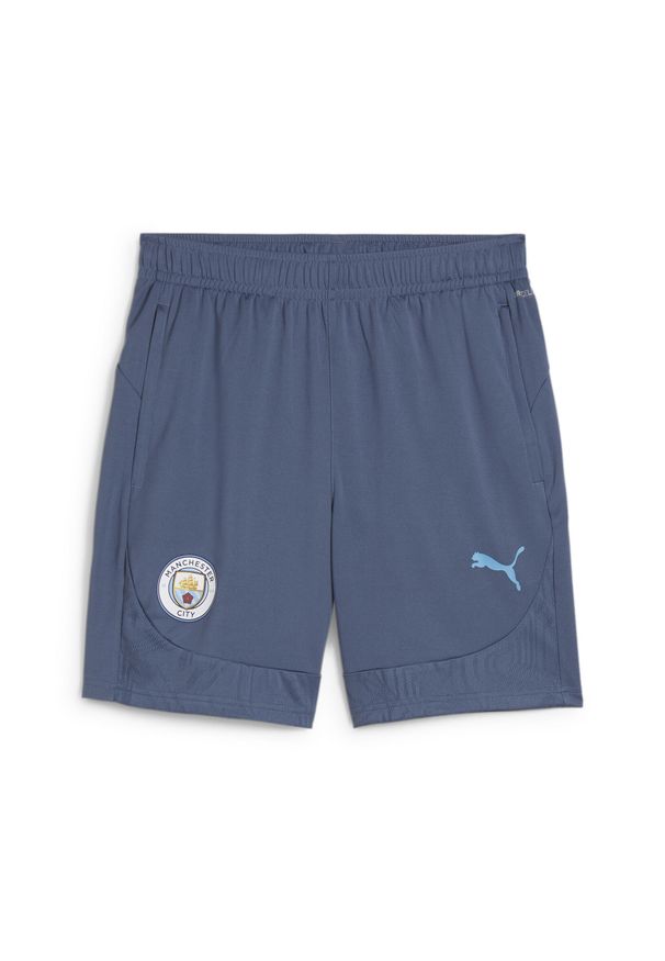 Puma - Spodenki treningowe Manchester City 2024/25. Kolor: niebieski. Sport: piłka nożna