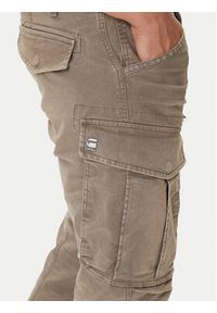 G-Star RAW - G-Star Raw Spodnie materiałowe Rovic Zip 3D D02190-E172 Beżowy Tapered Fit. Kolor: beżowy. Materiał: bawełna #5