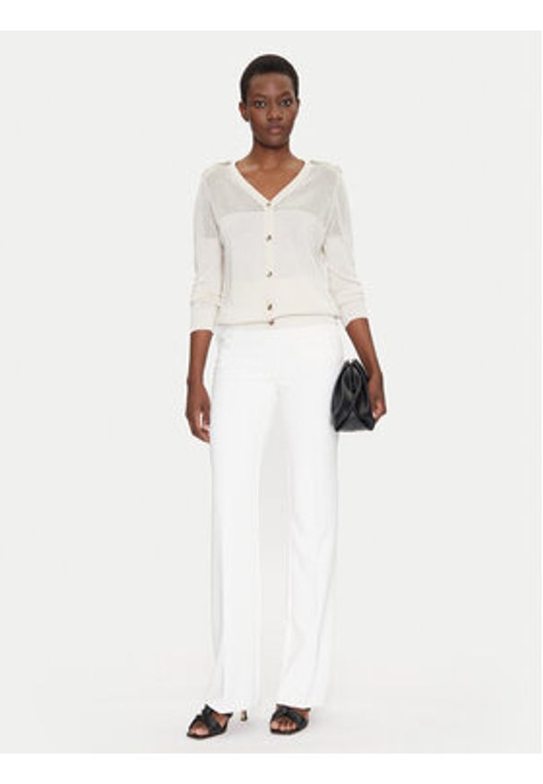 Fracomina Kardigan FS25ST8001K51401 Złoty Regular Fit. Kolor: złoty. Materiał: wiskoza