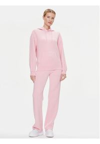 Guess Bluza Brenda V2YQ18 K7UW2 Różowy Relaxed Fit. Kolor: różowy. Materiał: wiskoza