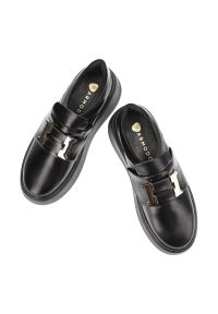 Czarne Sneakersy Armodo Stylowe Wsuwane Obuwie Damskie. Zapięcie: bez zapięcia. Kolor: czarny. Materiał: skóra. Styl: elegancki