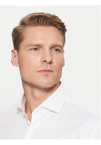 BOSS Koszula H-Hank 50543677 Biały Slim Fit. Kolor: biały. Materiał: bawełna #5
