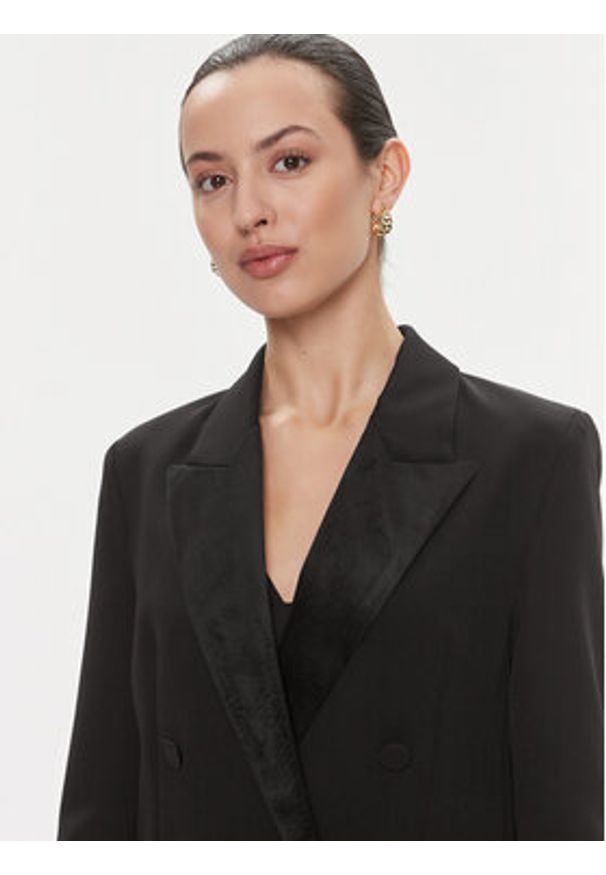 ViCOLO Marynarka TR0931 Czarny Regular Fit. Kolor: czarny. Materiał: syntetyk