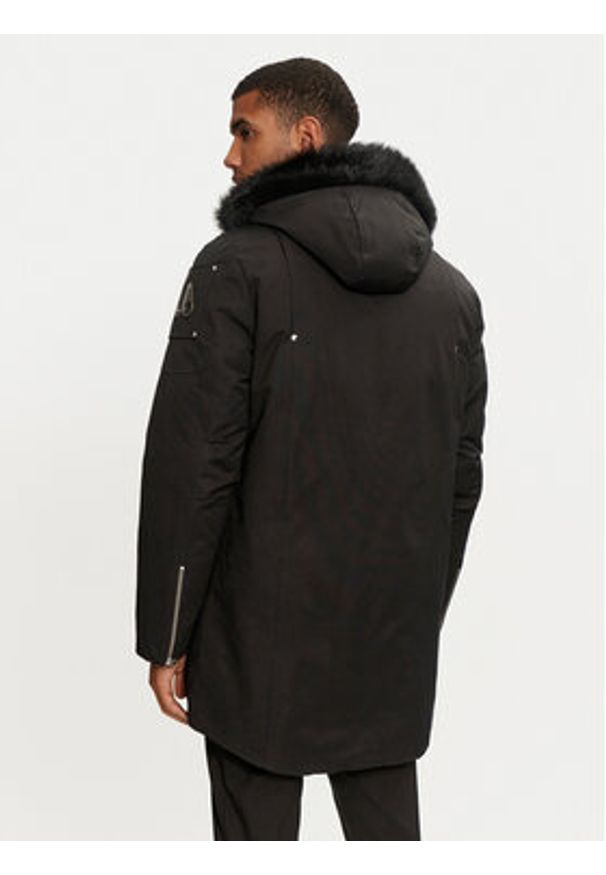 Moose Knuckles Kurtka puchowa M32MP261SX Czarny Regular Fit. Kolor: czarny. Materiał: bawełna