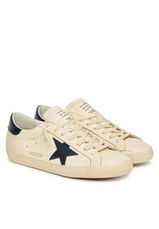 GOLDEN GOOSE - Golden Goose Sneakersy Super-Star Classic With List GMF00101.F004164.15430 Beżowy. Kolor: beżowy. Materiał: skóra