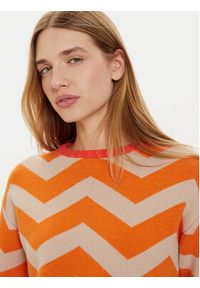 Frieda & Freddies Sweter 3307 Pomarańczowy Regular Fit. Kolor: pomarańczowy. Materiał: wiskoza #2