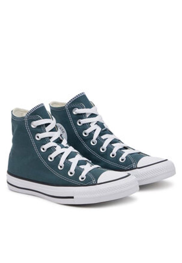 Converse Trampki Chuck Taylor All Star Hi A10536C Zielony. Kolor: zielony. Materiał: materiał