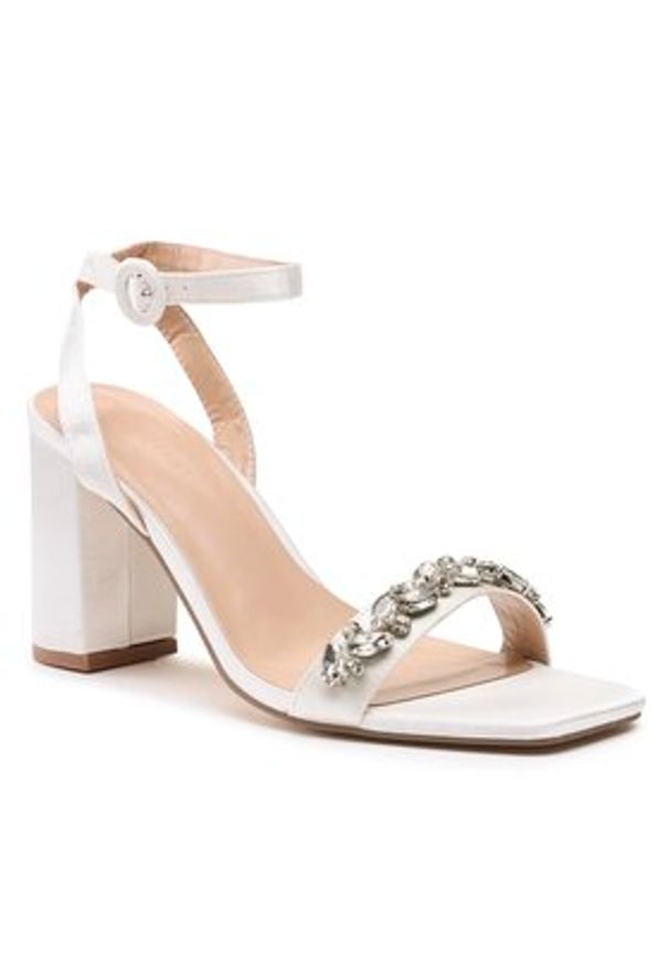 Jenny Fairy Sandały LS5682-10 Biały. Kolor: biały. Materiał: materiał