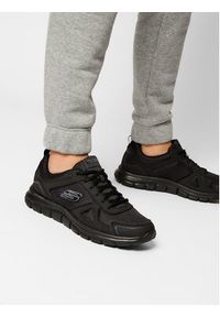 skechers - Skechers Sneakersy Scloric 52631/BBK Czarny. Kolor: czarny. Materiał: mesh, materiał #9