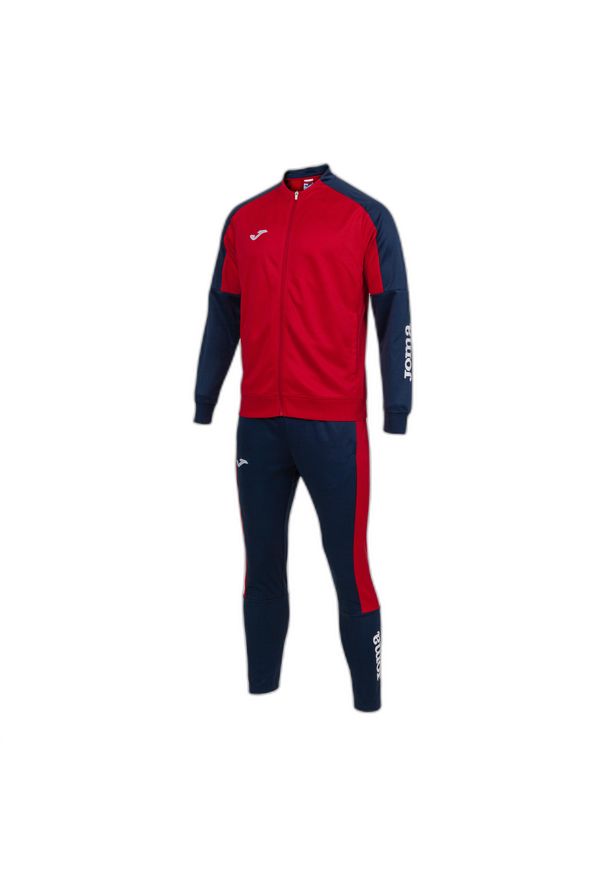 Dres Joma Eco Championship. Kolor: czerwony, niebieski, wielokolorowy. Materiał: dresówka. Sport: piłka nożna
