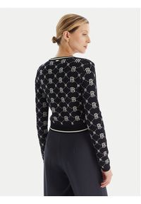 Fracomina Kardigan FR25WT8036K414F8 Granatowy Regular Fit. Kolor: niebieski. Materiał: syntetyk #5