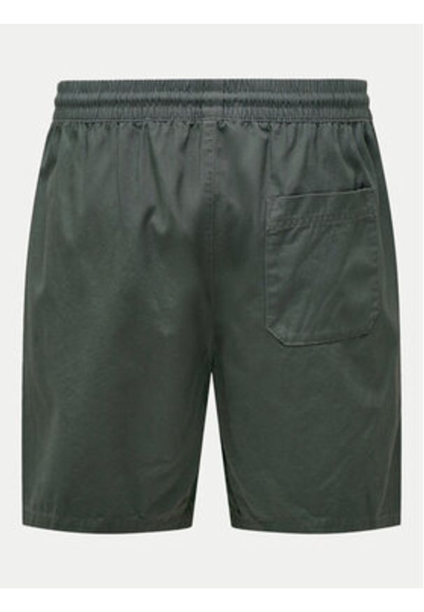 Only & Sons Szorty materiałowe Tel 22027949 Szary Regular Fit. Kolor: szary. Materiał: bawełna
