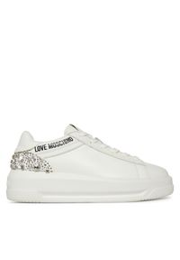 Love Moschino - Sneakersy LOVE MOSCHINO. Kolor: biały