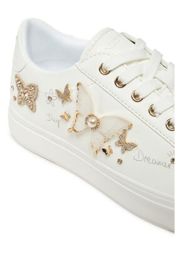Aldo Sneakersy Pearlwing 13812499 Biały. Kolor: biały. Materiał: skóra