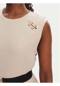 Liu Jo Sport Sukienka codzienna TA5139 TS923 Beżowy Regular Fit. Okazja: na co dzień. Kolor: beżowy. Materiał: syntetyk. Typ sukienki: sportowe, proste. Styl: casual, sportowy #2