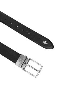 Lacoste Pasek RC4097 Czarny. Kolor: czarny. Materiał: skóra