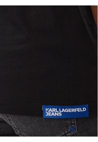 Karl Lagerfeld Jeans T-Shirt 241D1700 Czarny Slim Fit. Kolor: czarny. Materiał: bawełna #4