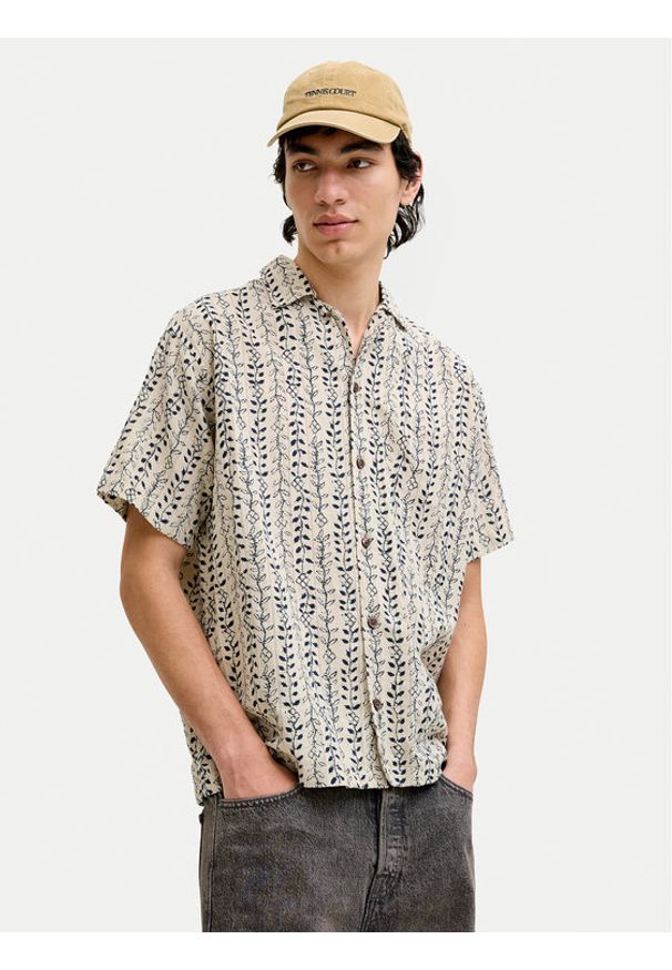 Jack & Jones Koszula Blulyon 12291968 Granatowy Regular Fit. Kolor: niebieski. Materiał: bawełna