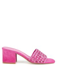 Eva Minge Klapki VERA-1559-2-1 Różowy. Kolor: różowy. Materiał: syntetyk, skóra #1