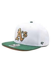 47 Brand Czapka z daszkiem MLB Oakland Athletics Corkscrew 47 CAPTAIN B-CORKS18WBP-WH Biały. Kolor: biały. Materiał: materiał