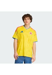 Adidas - adidas Koszulka techniczna Colombia 26 Home Replica JL6972 Żółty Slim Fit. Kolor: żółty. Materiał: syntetyk #1