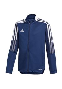 Adidas - Bluza dla dzieci adidas Tiro 21 Track granatowa GK9662. Kolor: niebieski