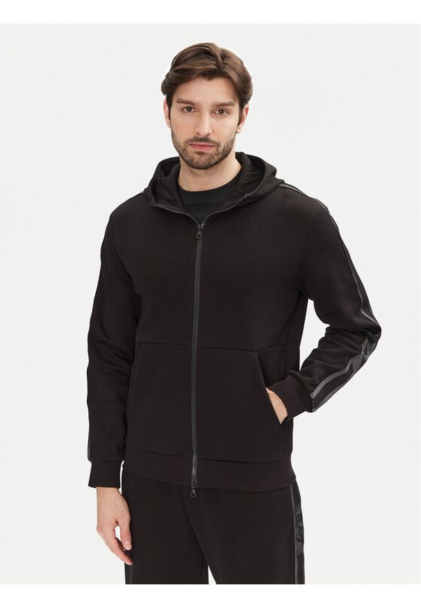 EA7 Emporio Armani Bluza 7M000142 AF12660 UC001 Czarny Regular Fit. Kolor: czarny. Materiał: bawełna, syntetyk