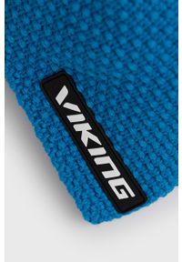 Viking czapka kolor niebieski wełniana. Kolor: niebieski. Materiał: wełna #3