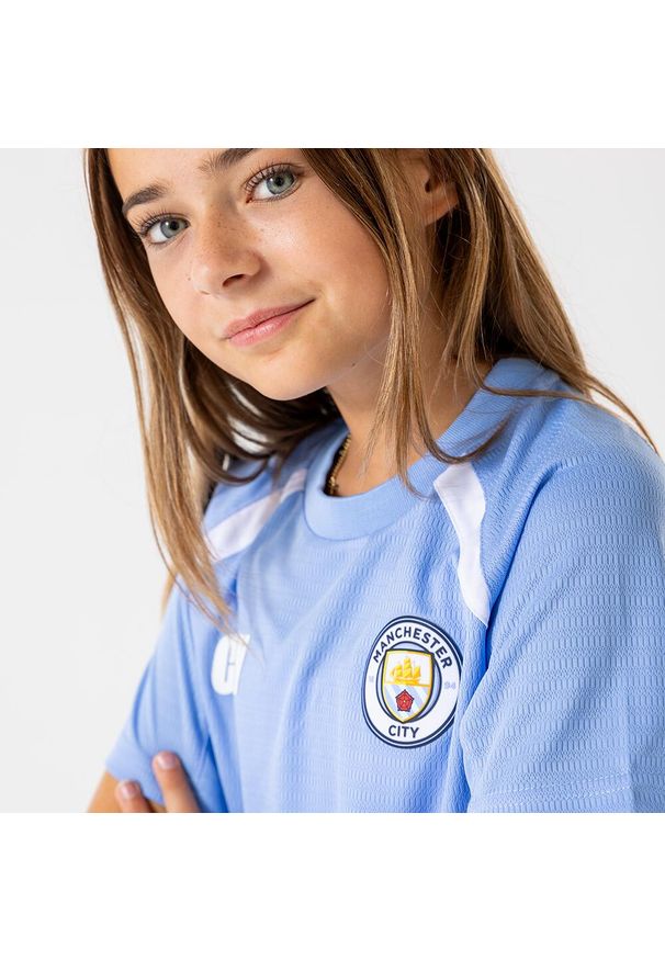 MANCHESTER CITY - Koszulka Domowa Manchester City dla Dzieci 25/26. Kolor: niebieski. Sport: piłka nożna
