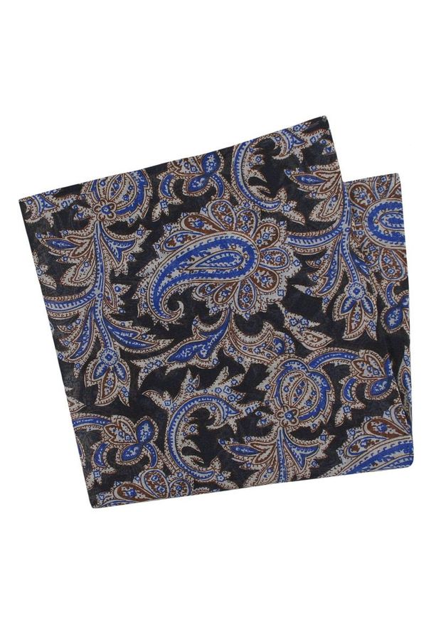 Niebieska poszetka His Story paisley