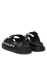 Just Cavalli Klapki 80RA3S92 ZPB91 Czarny. Kolor: czarny. Materiał: skóra #5