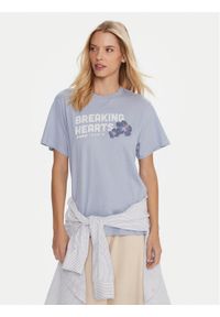 Roxy T-Shirt Hangloose The Sky ERJZT06020 Niebieski Regular Fit. Kolor: niebieski. Materiał: bawełna