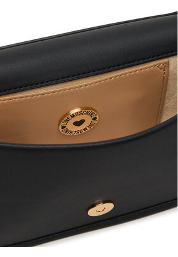 Love Moschino - LOVE MOSCHINO Torebka JC4028PP1NKD0000 Czarny. Kolor: czarny. Materiał: skórzane
