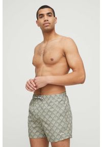 Pepe Jeans szorty kąpielowe Folk kolor zielony. Kolor: zielony. Materiał: tkanina #4