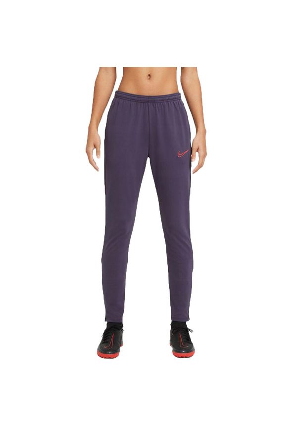Nike - Damskie Spodnie Do Biegania Academy 21 DriFIT. Kolor: fioletowy. Sport: turystyka piesza