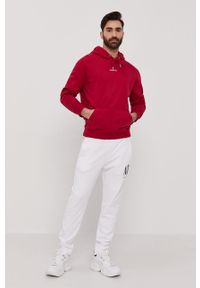 Calvin Klein Jeans - Bluza bawełniana. Okazja: na co dzień. Typ kołnierza: kaptur. Kolor: różowy. Materiał: bawełna. Wzór: gładki. Styl: casual #4